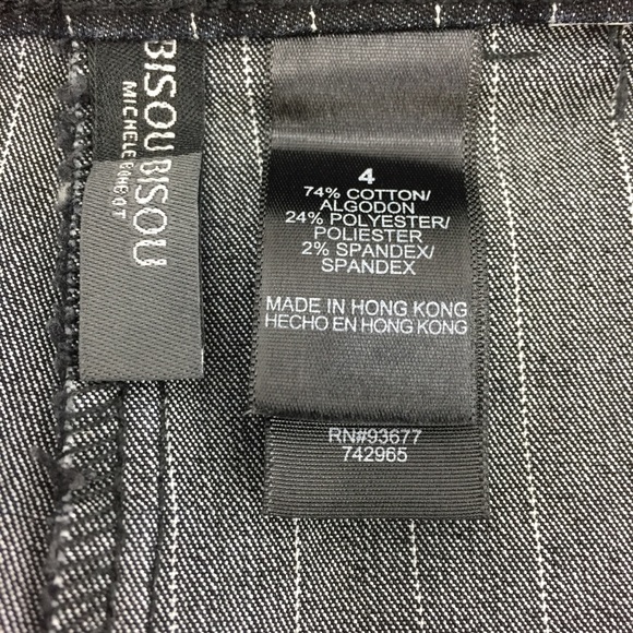 Vintage Bisou Bisou Capri Pants Sz 4 w31” pinstripes Bundle for great Savings - Picture 7 of 7